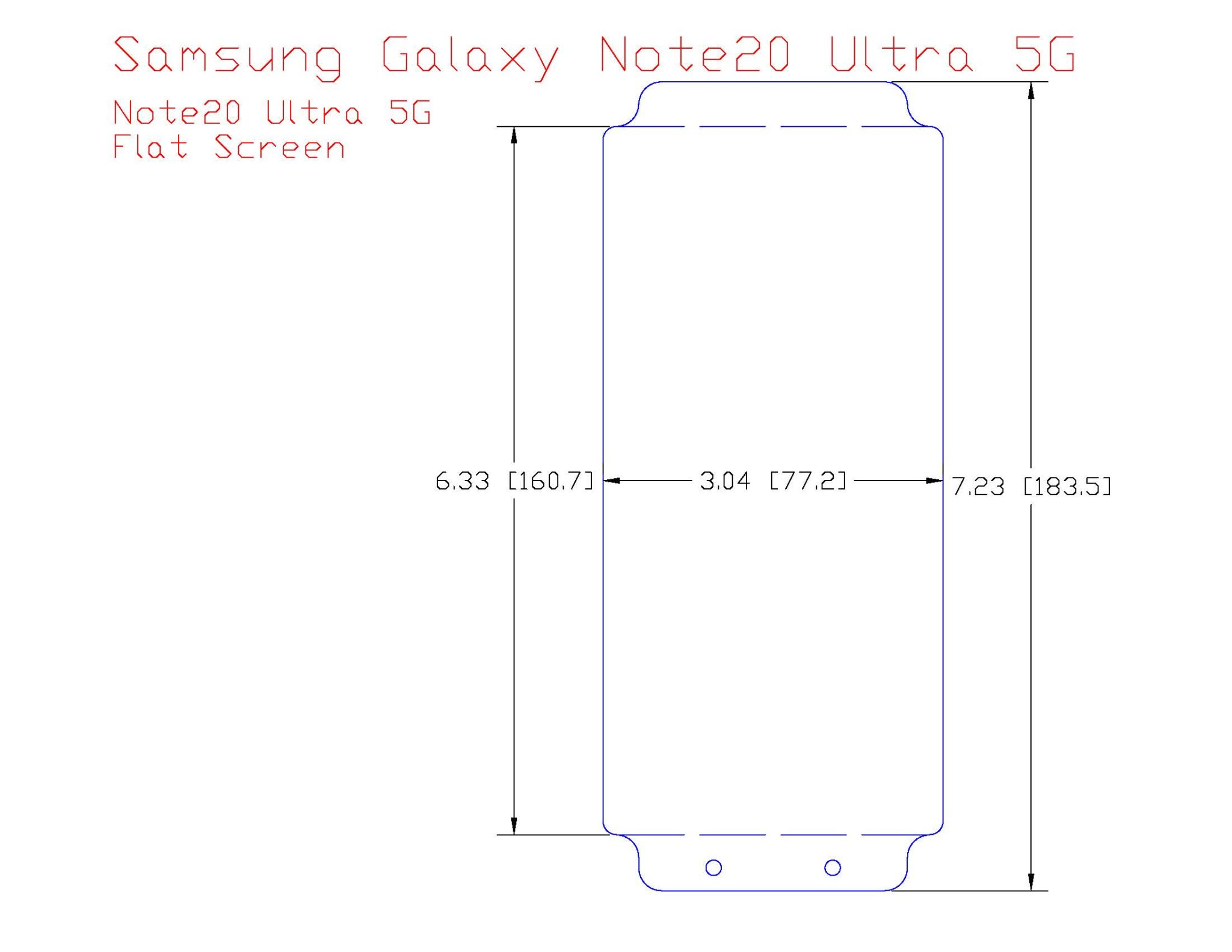 note 20 dimensions